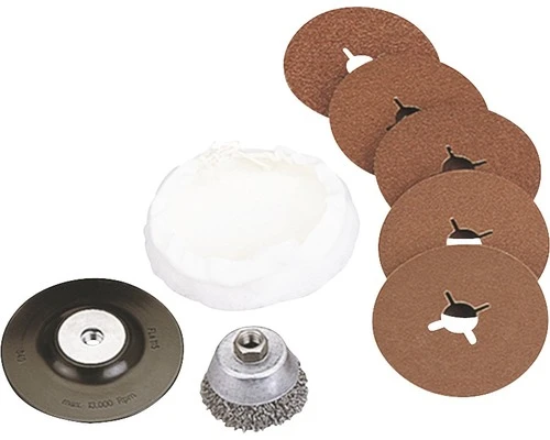 WOLFCRAFT Accessoireset Voor Haakse Slijpers, 8-delig 3 WOLFCRAFT Accessoireset Voor Haakse Slijpers, 8-delig