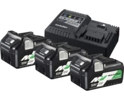 HIKOKI BoosterPack Multi-Volt UC18YSL3WA3 (acculader + 3x Multi-volt Accu 36V/2,5Ah - 18V/5,0Ah)