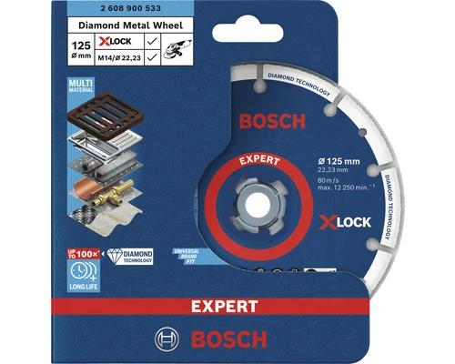 BOSCH Diamantmetaalschijf X-Lock Expert MultiMaterial Ø 125 Mm 4 BOSCH Diamantmetaalschijf X-Lock Expert MultiMaterial Ø 125 Mm - Afbeelding 2