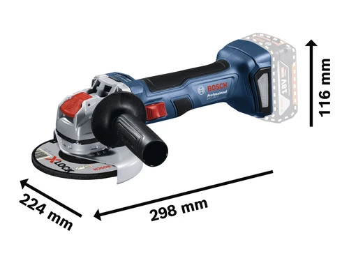 BOSCH Professional Accu Haakse Slijper GWX 18V-7 (zonder Accu) 7 BOSCH Professional Accu Haakse Slijper GWX 18V-7 (zonder Accu) - Afbeelding 5