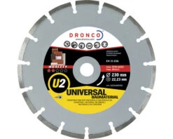 DRONCO Diamantslijpschijf U2 Universeel Ø 230x22,23 Mm