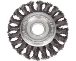 LESSMANN Gevlochten Ronde Borstel, Staaldraad, Ø 115 Mm