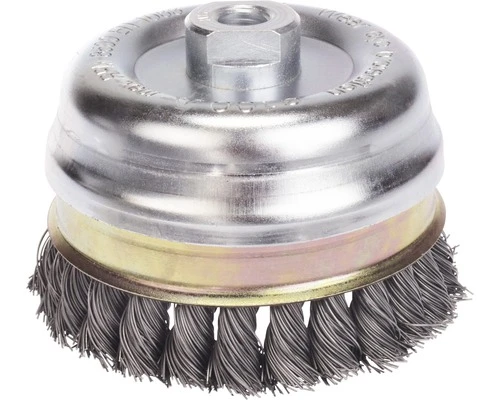 LESSMANN Gevlochten Komborstel Ø 100 Mm Staaldraad Met Steunring 3 LESSMANN Gevlochten Komborstel Ø 100 Mm Staaldraad Met Steunring