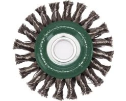 LESSMANN Gevlochten Ronde Borstel, Roestvrij Staaldraad, Ø 115 Mm