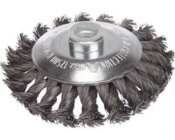 LESSMANN Gevlochten Kegelborstel, Staaldraad, Ø 100 Mm