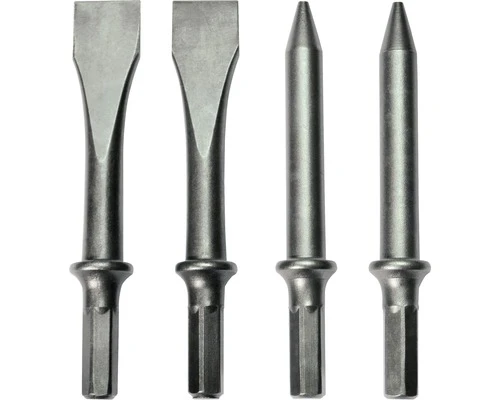 STANLEY Beitelset Voor Persluchtgereedschap, 4-delig 3 STANLEY Beitelset Voor Persluchtgereedschap, 4-delig