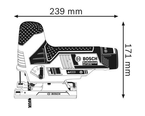 BOSCH Professional Accu Decoupeerzaag GST 12V-70 (zonder Accu) 7 BOSCH Professional Accu Decoupeerzaag GST 12V-70 (zonder Accu) - Afbeelding 5