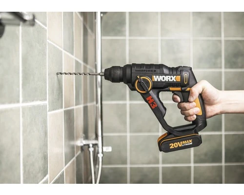 WORX Accu Boorhamer 3-in-1 H3 WX390.9 (zonder Accu) 5 WORX Accu Boorhamer 3-in-1 H3 WX390.9 (zonder Accu) - Afbeelding 3