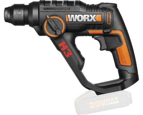 WORX Accu Boorhamer 3-in-1 H3 WX390.9 (zonder Accu) 4 WORX Accu Boorhamer 3-in-1 H3 WX390.9 (zonder Accu) - Afbeelding 2