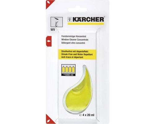 Kärcher KÄRCHER Glasreiniger Concentraat 4 X 20 Ml 3 Kärcher KÄRCHER Glasreiniger Concentraat 4 X 20 Ml
