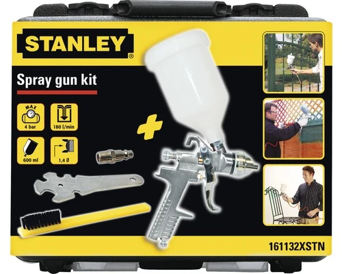 STANLEY Verfpistool Met Bovenbeker Gravity 4 STANLEY Verfpistool Met Bovenbeker Gravity - Afbeelding 2