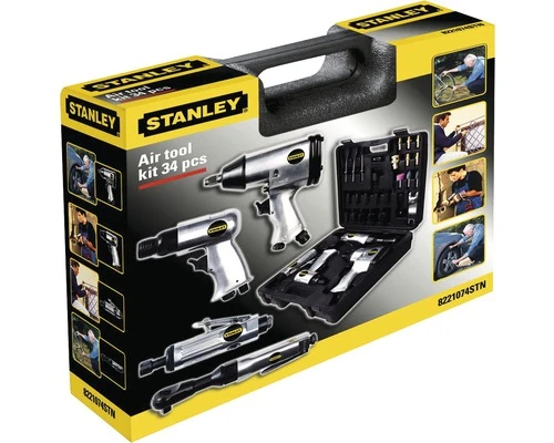 STANLEY Perslucht Gereedschapset 34-delig 4 STANLEY Perslucht Gereedschapset 34-delig - Afbeelding 2