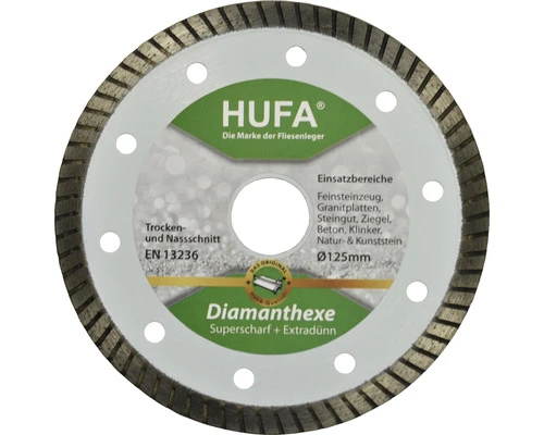 HUFA Diamantslijpschijf Ø 125x22,23 Mm 3 HUFA Diamantslijpschijf Ø 125x22,23 Mm