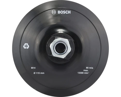 BOSCH Steunschijf Zelfklevend Ø 115 Mm - M14 3 BOSCH Steunschijf Zelfklevend Ø 115 Mm - M14